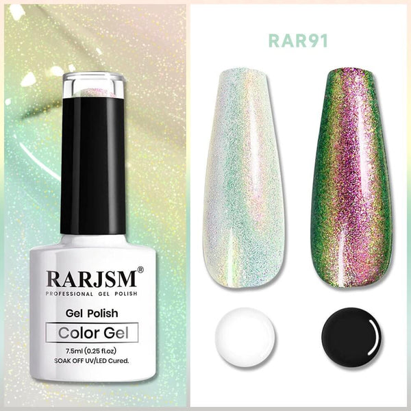 Dark Red Sparkly Shiny | RARJSM ®Shell Glitter Gel Nail Polish | 7.5ml #91