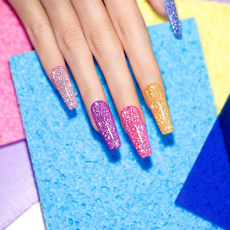 Flash Disco | RARJSM ® 6 Colors Neon Explosion Diamond Reflective Glitter Gel Polish | 7.5ml