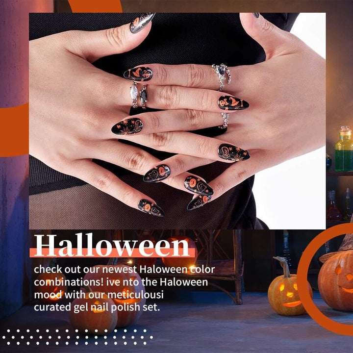 🎃Flash Sale🔥RARJSM ® Halloween Girl - 6 Shades Gel Nail Polish Set｜7.5ml 6pcs