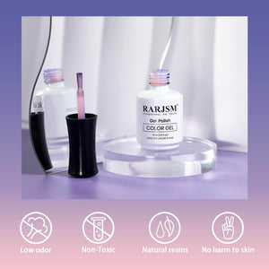 RARJSM ® Gray Blue To Pink Temperature color changing gel nail polish