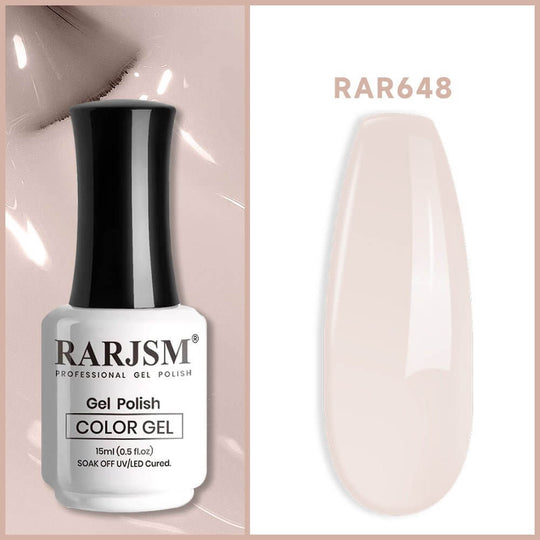 Rarjsm Gray Pink Classic nude Color Gel Nail Polish