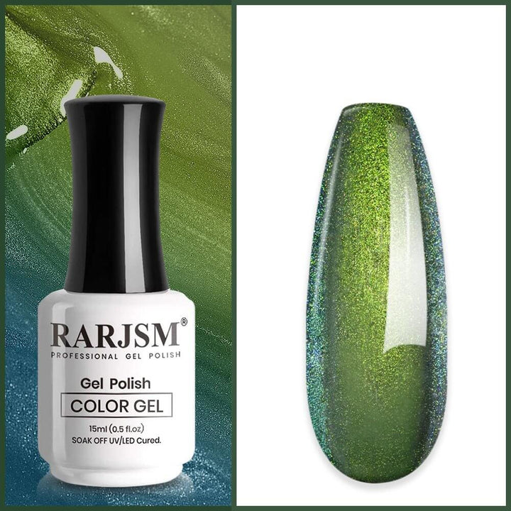 Green to Blue | RARJSM ®Holographic Chameleon Gel Nail Polish | 15ml #582 - RARJSM