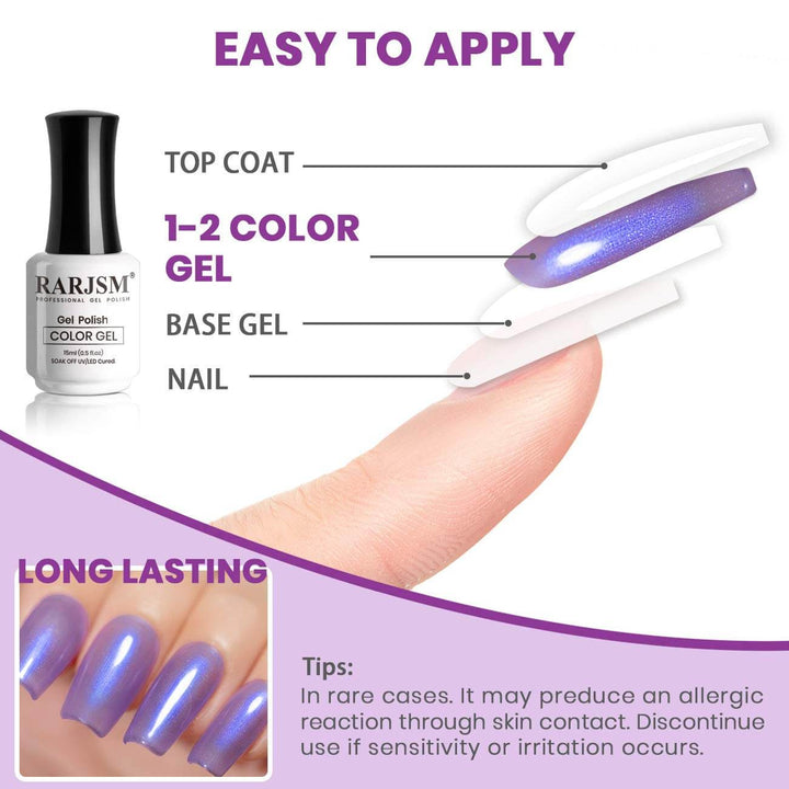 Lavender Purple | RARJSM ®Classic Color Gel Polish| 15ml #101