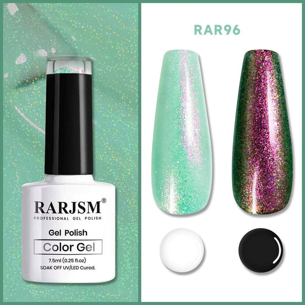 Light Green Sparkle Shiny | RARJSM ®Shell Glitter Gel Nail Polish | 7.5ml #96