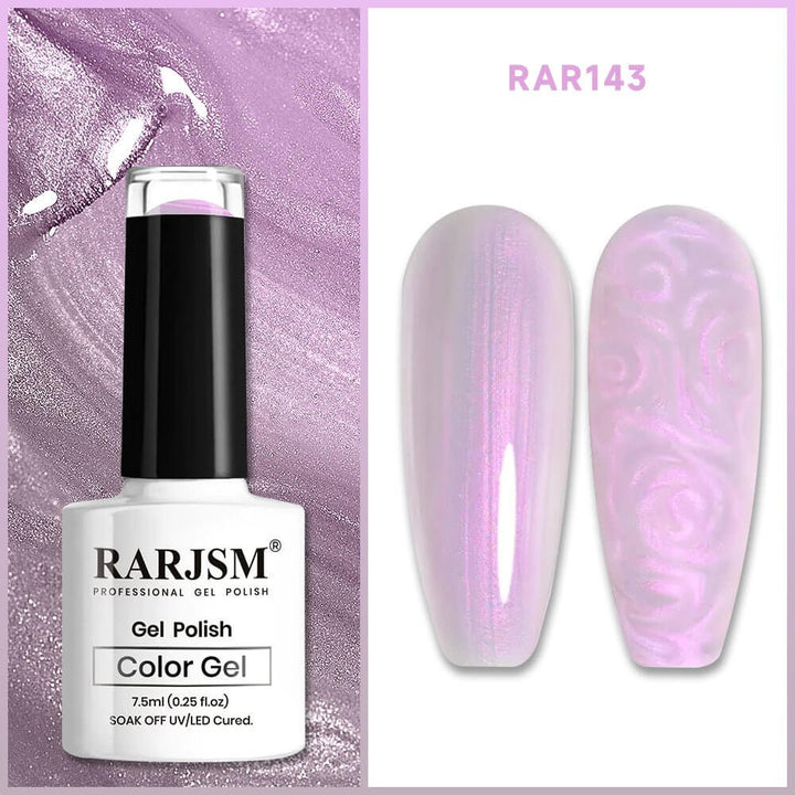 Light Purple 2-in-1 Thread pearl gel nail polish 7.5ml #143 - RARJSM