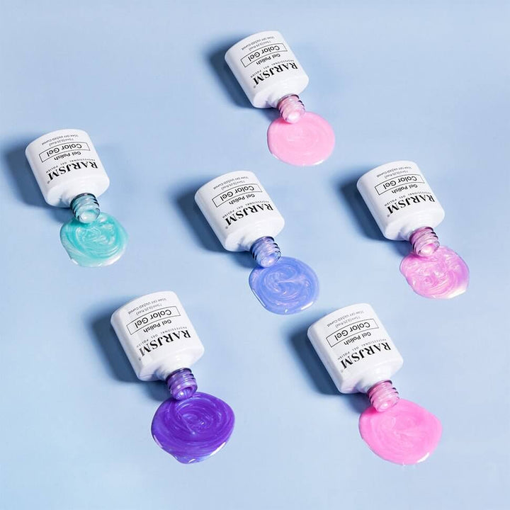 RARJSM ® Thread pearl gel nail polish 6 Colors Mermaid nails Set 7.5ml