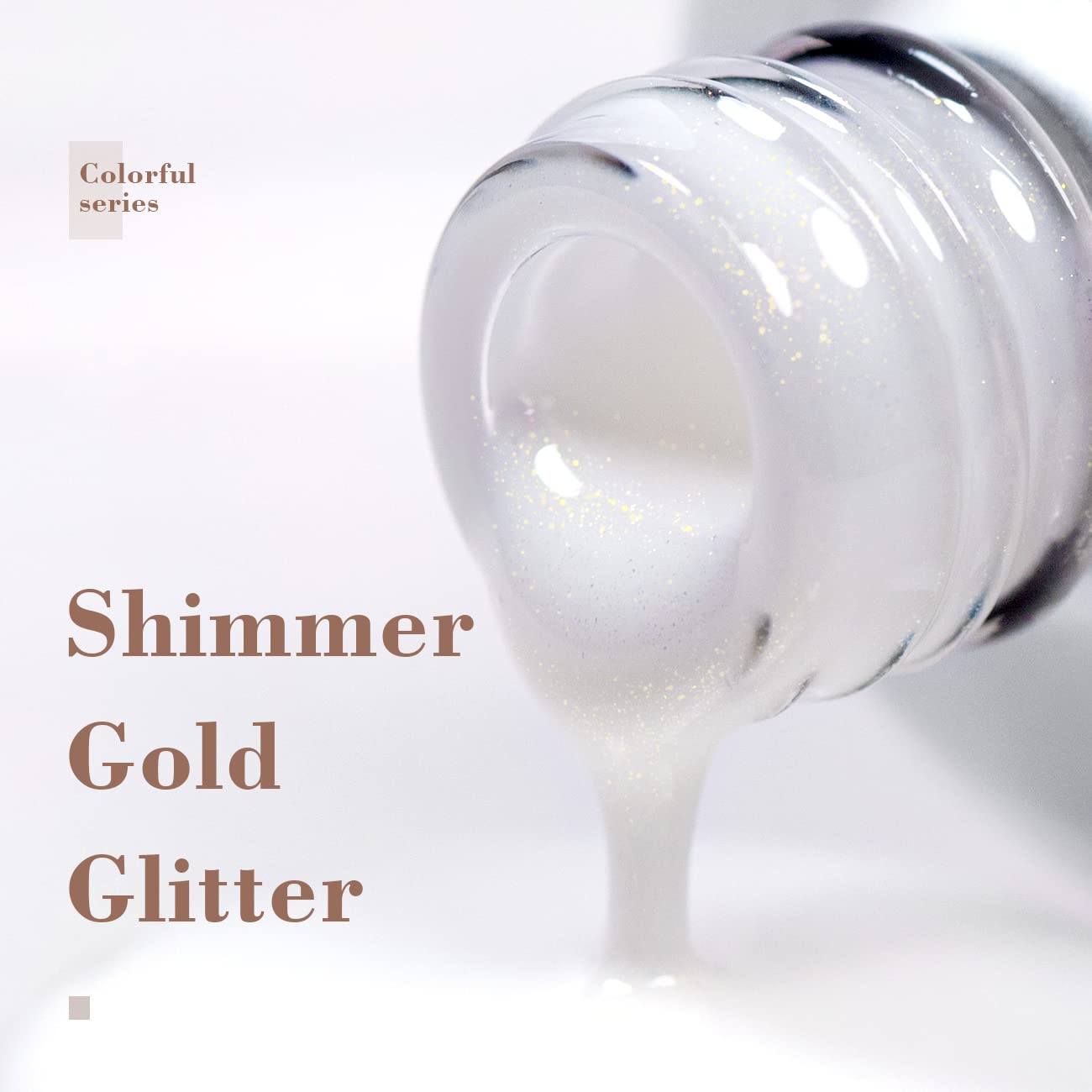 RARJSM ® Milky White Shimmer Gel Nail Polish 15ml #531