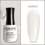 RARJSM ® Milky White Shimmer Gel Nail Polish 15ml #531