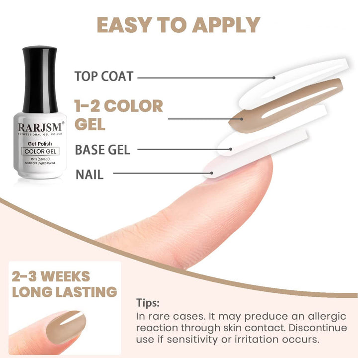 Nude Brown | RARJSM ®Classic Color Gel Polish| 15ml #272