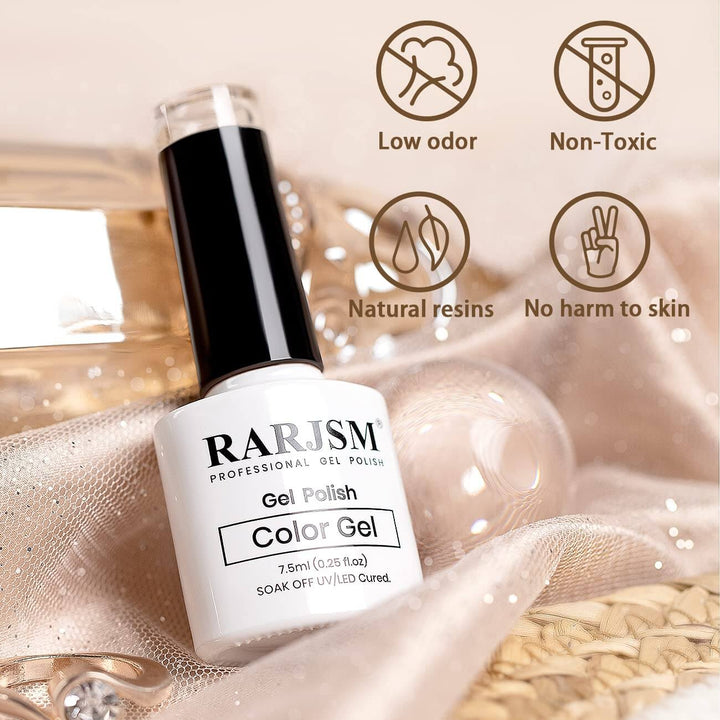Nude Brown Sparkle Shiny | RARJSM ®Reflective Glitter Gel Nail Polish | 7.5ml #215