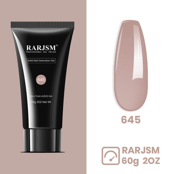 Nude Gray | RARJSM ®Solid Nail Extension Gel | 2023 The latest non-stick fast extension gle | 60g