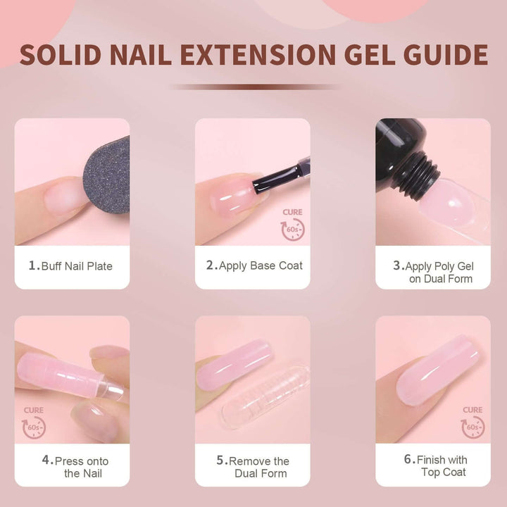 Nude Pink | RARJSM ®Solid Nail Extension Gel | 2023 The latest non-stick fast extension gle | 60g