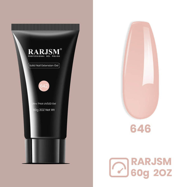 Nude Pink | RARJSM ®Solid Nail Extension Gel | 2023 The latest non-stick fast extension gle | 60g - RARJSM