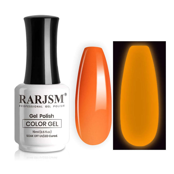 Orange | RARJSM ® Halloween luminous Glow In The Dark Color Gel nail Polish｜15ml - RARJSM