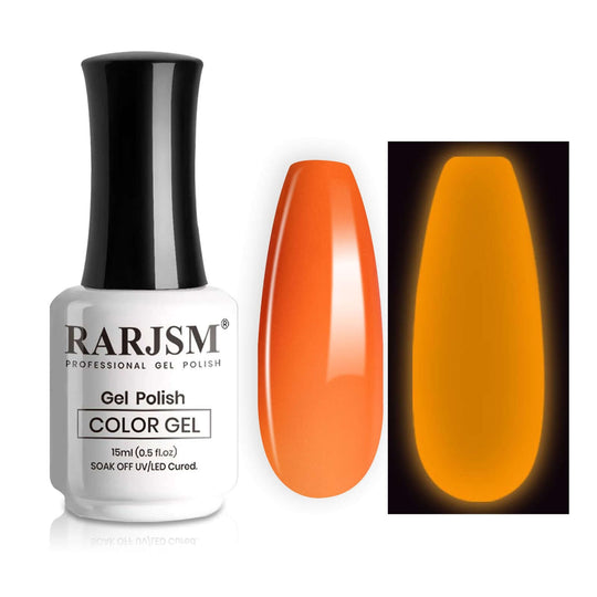 Orange | RARJSM ® Halloween luminous Glow In The Dark Color Gel nail Polish｜15ml