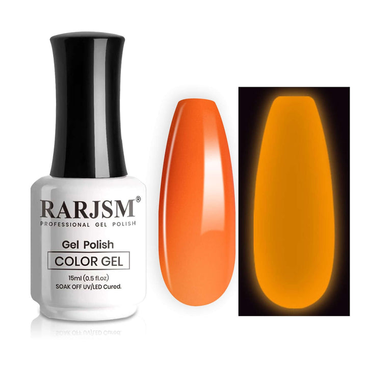 Orange | RARJSM ® Halloween luminous Glow In The Dark Color Gel nail Polish｜15ml