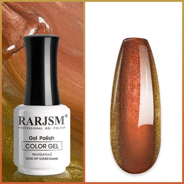 Orange to Green | RARJSM ®Holographic Chameleon Gel Nail Polish | 15ml #581 - RARJSM
