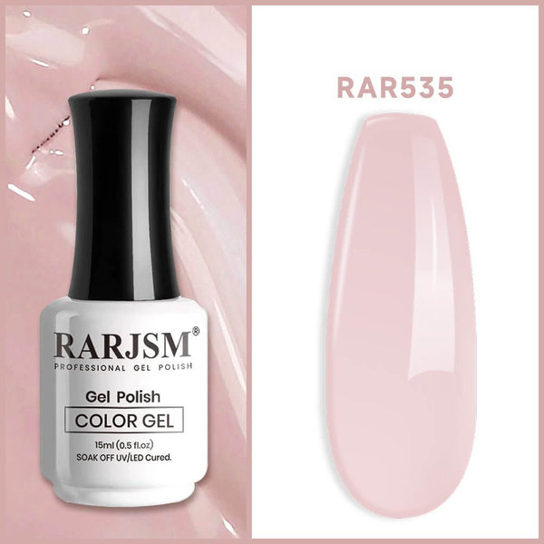 Oyster Pink|RARJSM ® Nude Pink Classic Color Gel Polish|15ml #535 - RARJSM