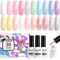 Pastellserie | RARJSM® 23-teiliges Gel-Nagellack-Set | 5 ml