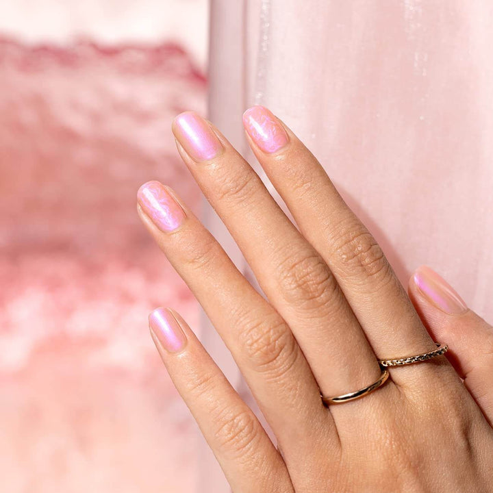 RARJSM ® Pink Purple 2-in-1 Thread pearl gel nail polish 7.5ml #377