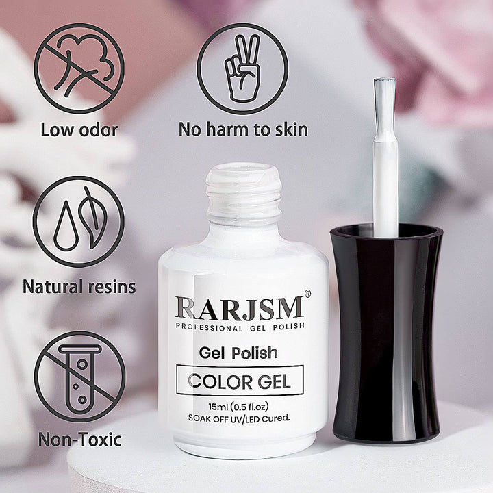 RARJSM ®Classic Color Gel|Pure White Gel Polish| 15ml