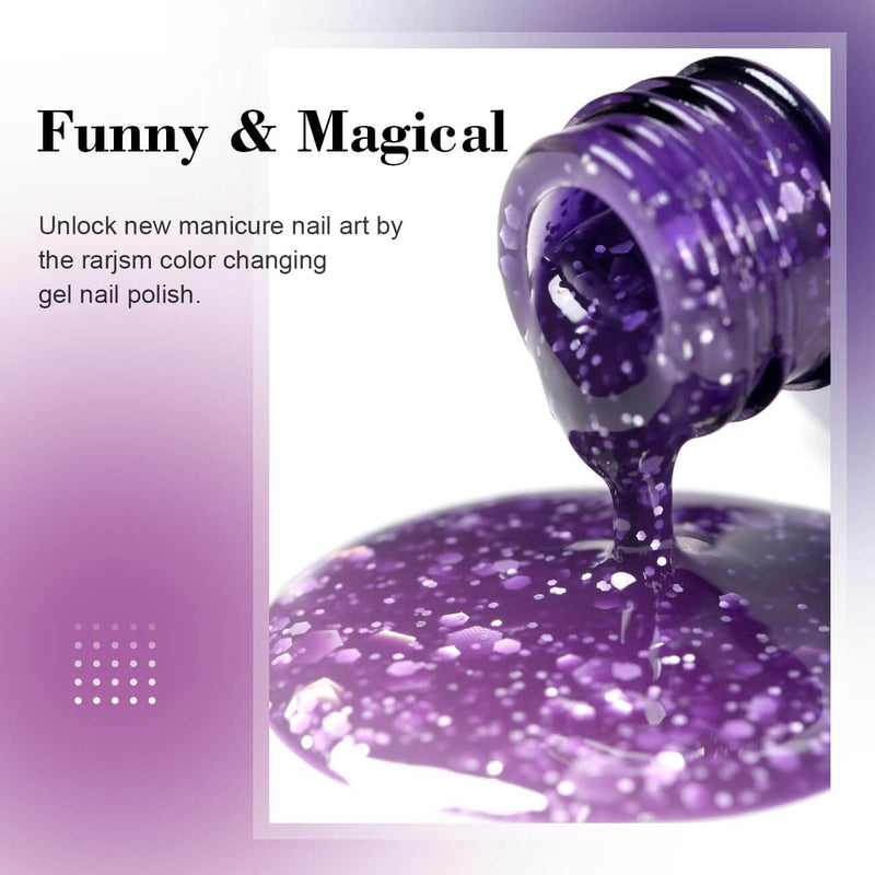 RARJSM ® Purple color changing gel nail polish ombre gel polish