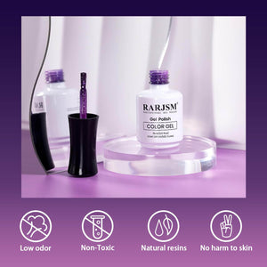 RARJSM ® Purple color changing gel nail polish ombre gel polish