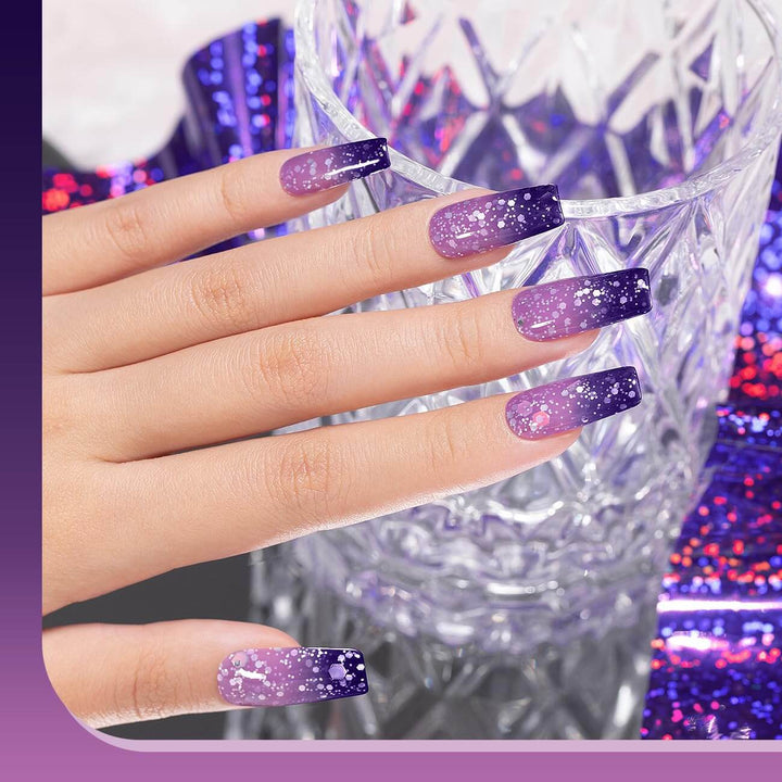 RARJSM ® Purple color changing gel nail polish ombre gel polish