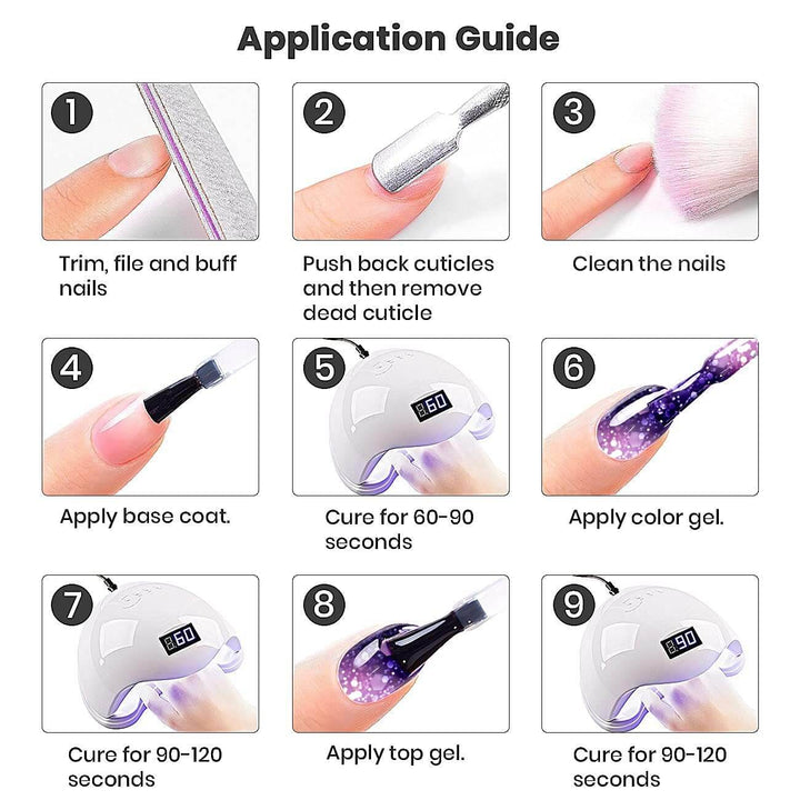 RARJSM ® Purple color changing gel nail polish ombre gel polish
