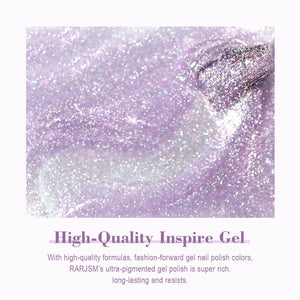 RARJSM ®Purple Pink Aurora Velvet Cat Eye Gel Polish 15 ml