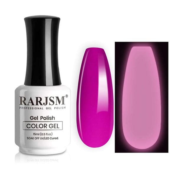 Purple | RARJSM ® Halloween luminous Glow In The Dark Color Gel nail Polish｜15ml