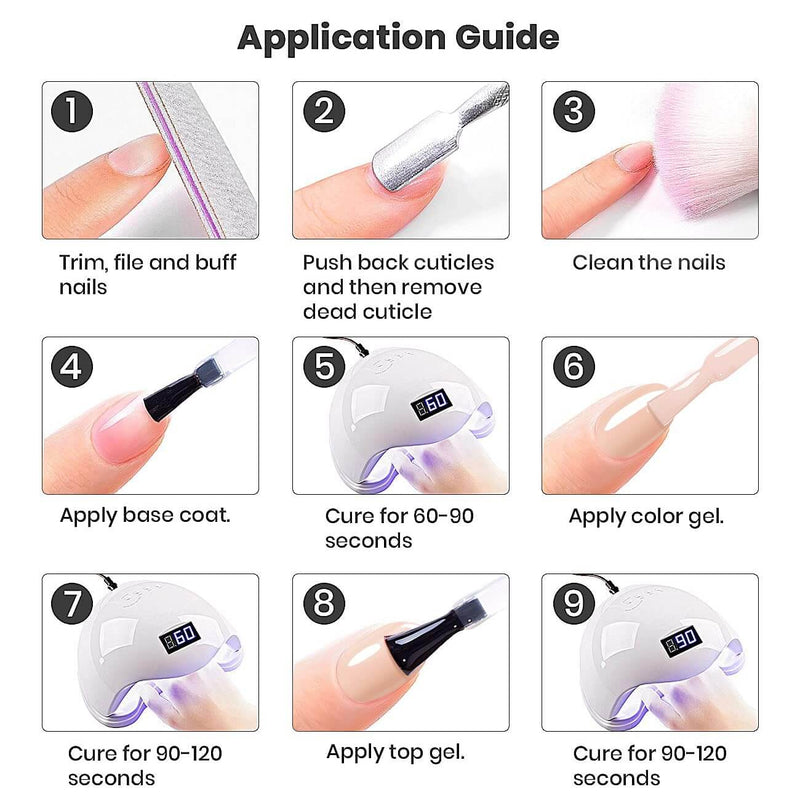 RARJSM ® 6 Colors Nude Gray Pink Gel Polish Set | 7.5ml 6pcs