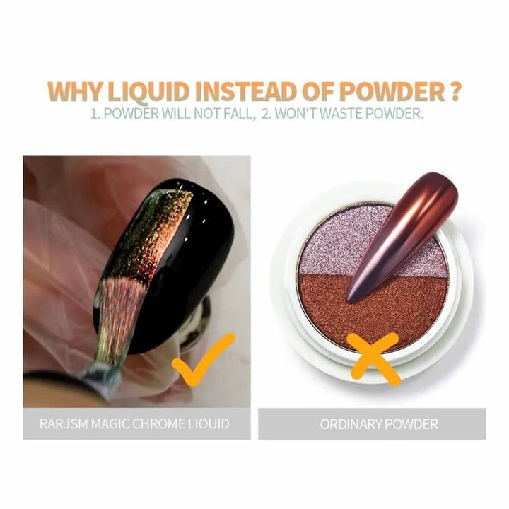 How to use Rarjsm Liquid Chrome Powder