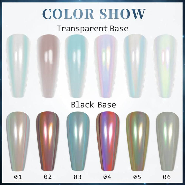 Rarjsm Pearl chrome nails Liquid Chrome Powder Nail Art Kit $34.99
