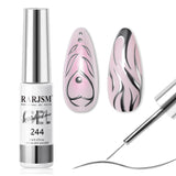Rarjsm Metallic Silver Chrome Gel Liner Mirror Nail Polish $9.99
