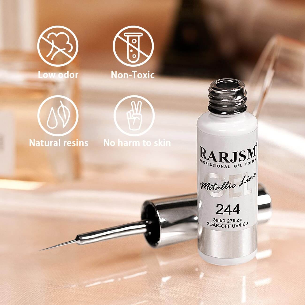 Rarjsm Metallic Silver and chrome