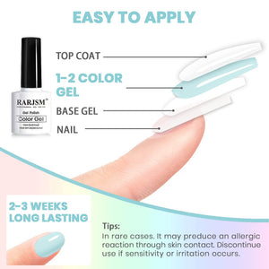 RARJSM ®Classic Color Gel Set | 6 Colors Rainbow Spring Summer Ice Cream Set | 7.5ml 6pcs