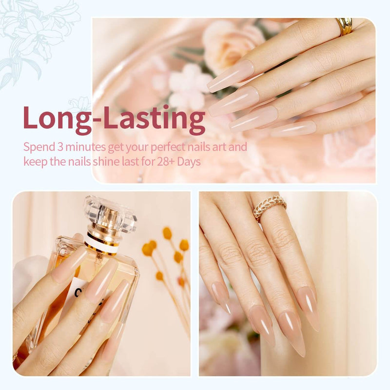 RARJSM ®Classic Color Gel Set |Icy Jelly Gel Nail Polish Set of 6 Translucent Colors|7.5 ml 6 PCS