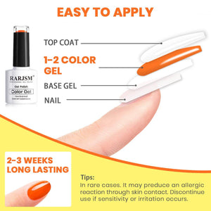 RARJSM ®Classic Color Gel Set |Neon Gel Polish Set| Set of 6 Dark Neon Colors| 7.5ml 6pcs