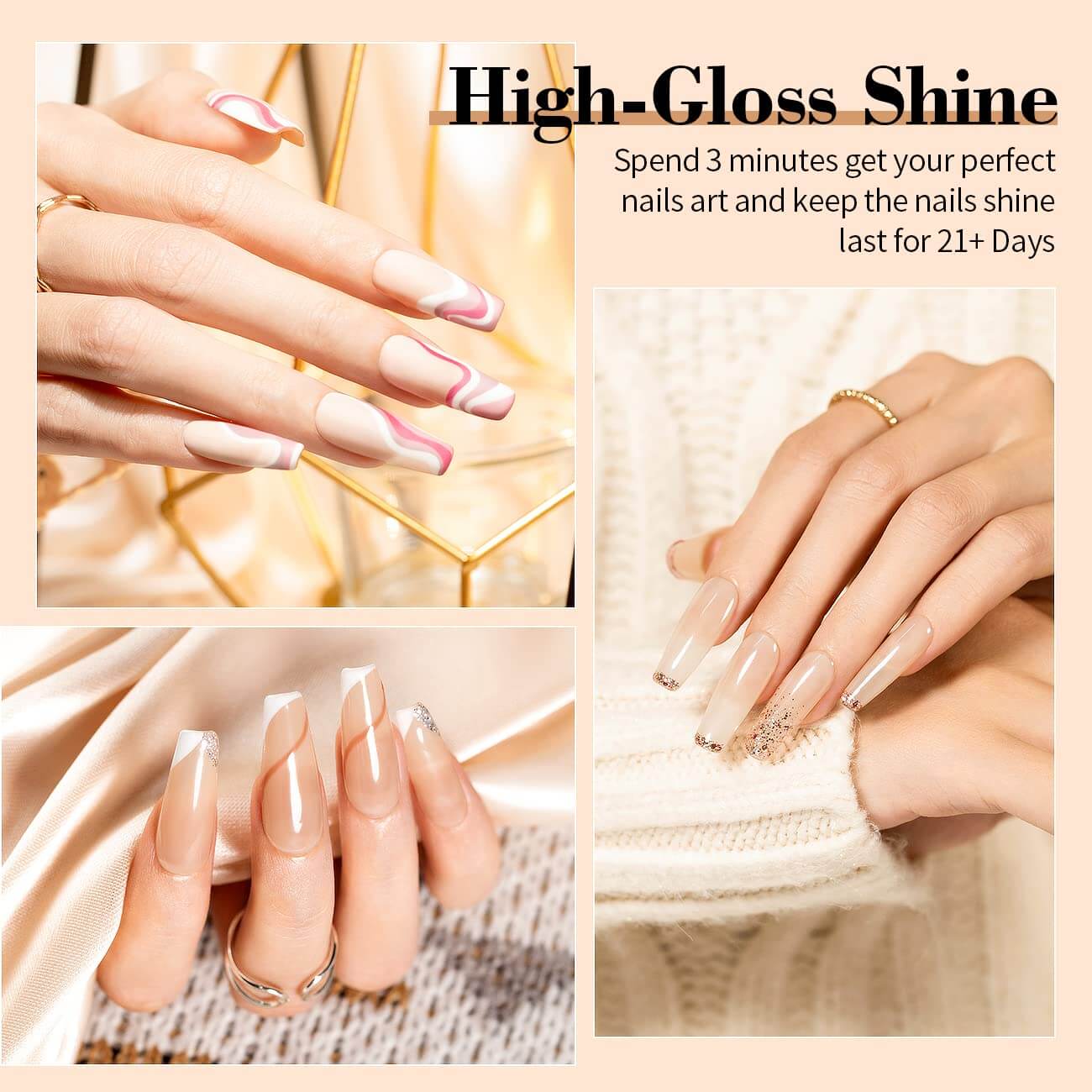 RARJSM ®Matte Gel Top Coat and Base Coat| 7.5ml 3PCS Set