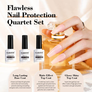 RARJSM ®Matte Gel Top Coat and Base Coat| 7.5ml 3PCS Set