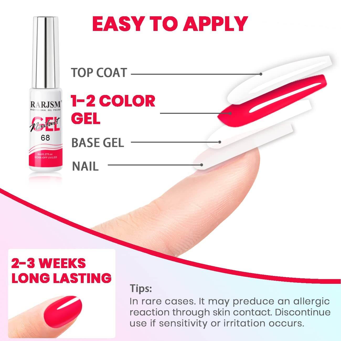 RARJSM ® Nail Art Gel Liner | 12 Colors Candy Color Painting Nail Gel Polish Set｜8ml 12pcs