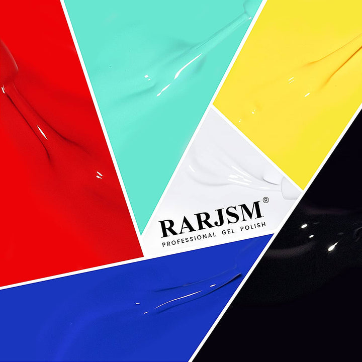 RARJSM ® Nail Art Gel Liner | 6 Classic Colors Pastel Color Painting Nail Gel Polish Set｜8ml 6pcs - RARJSM