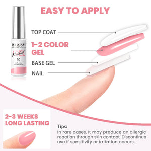 RARJSM ® Nail Art Gel Liner |Spring Summer collection | 12 Colors Pastel Color Painting Nail Gel Polish Set｜5ml 12pcs
