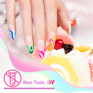 RARJSM ® Nail Art Gel Liner |Spring Summer collection | 12 Colors Pastel Color Painting Nail Gel Polish Set｜5ml 12pcs