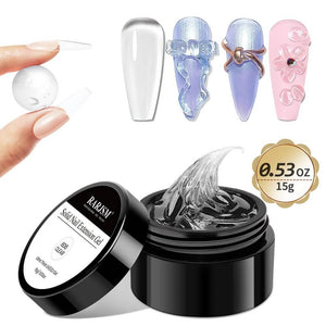 RARJSM ®Non-stick Solid Builder Gel |Clear Solid Building Extension Nail Gel | 15g