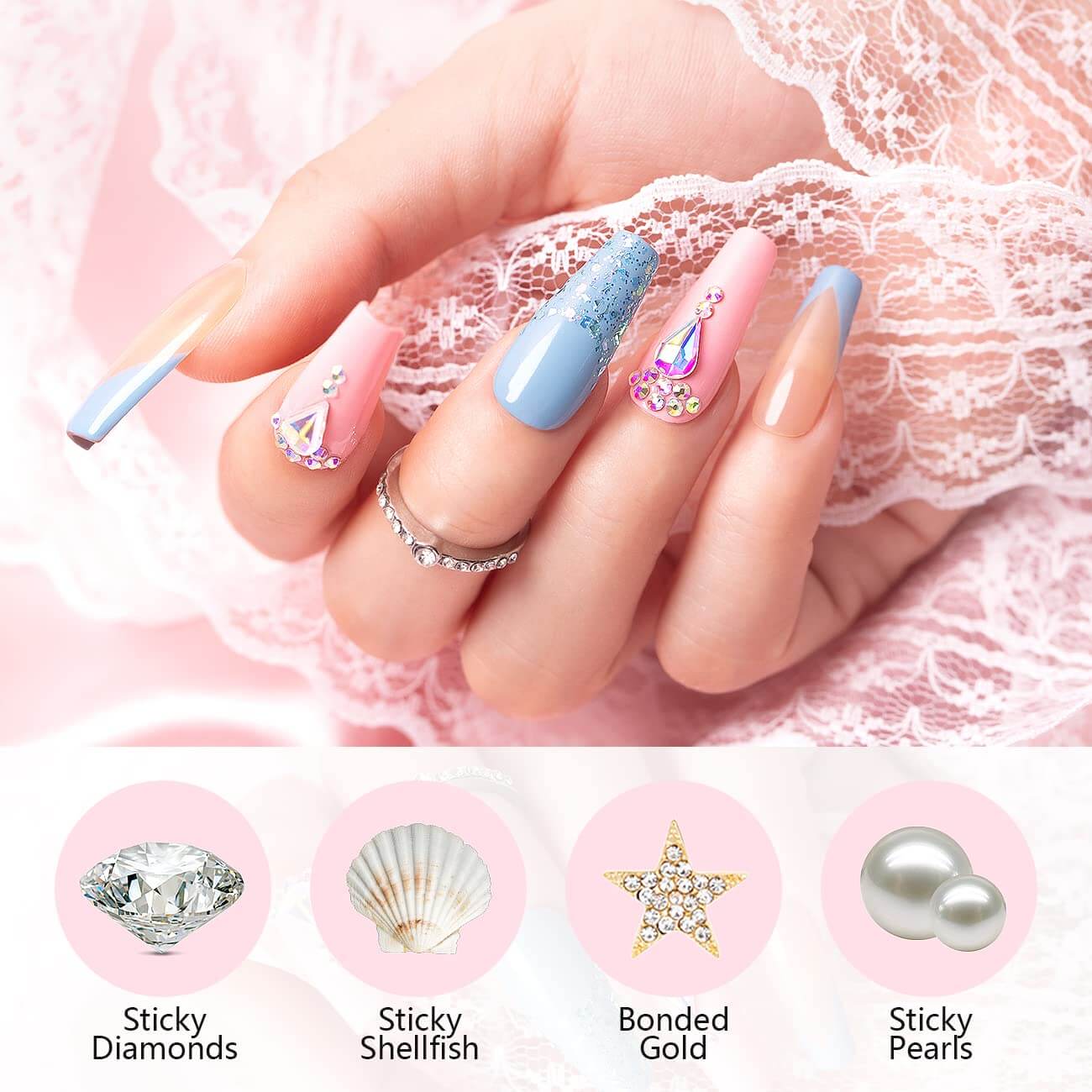 RARJSM ®Rhinestone Nail Art Glue Gel | 15ml