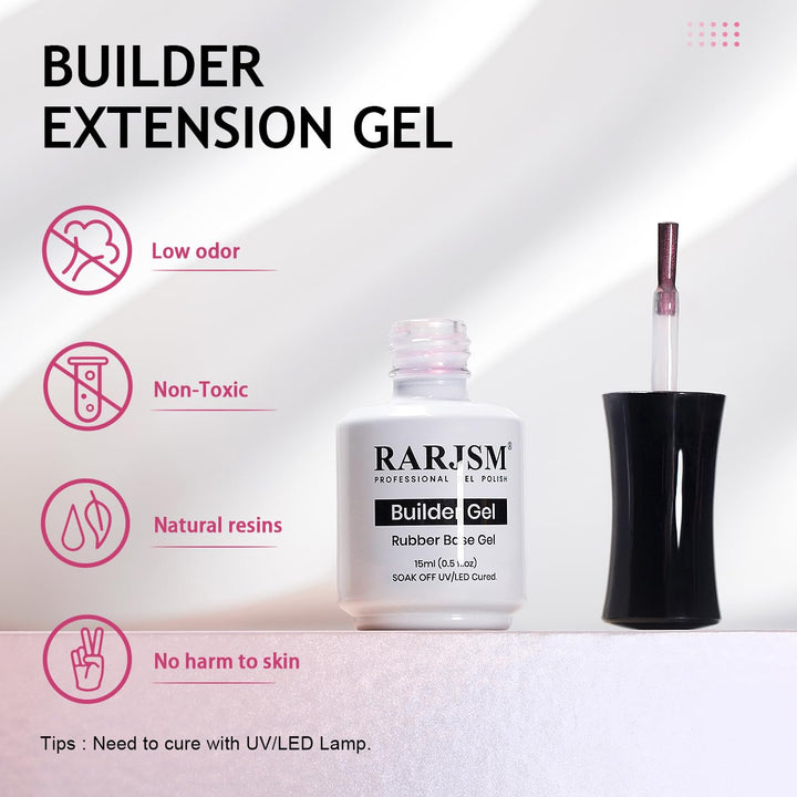 RARJSM ® Shell Thread Pearl Purple Red 6 in 1 Builder Gel | 15ml