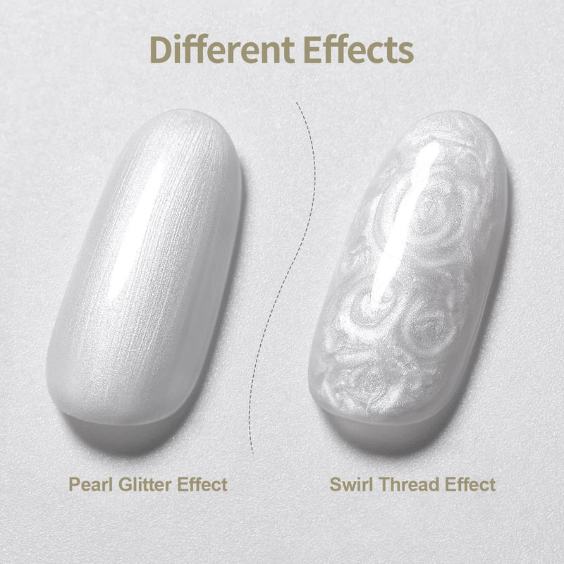 RARJSM ® Shell Thread Pearl Silver 6 in 1 Builder Gel | 15ml