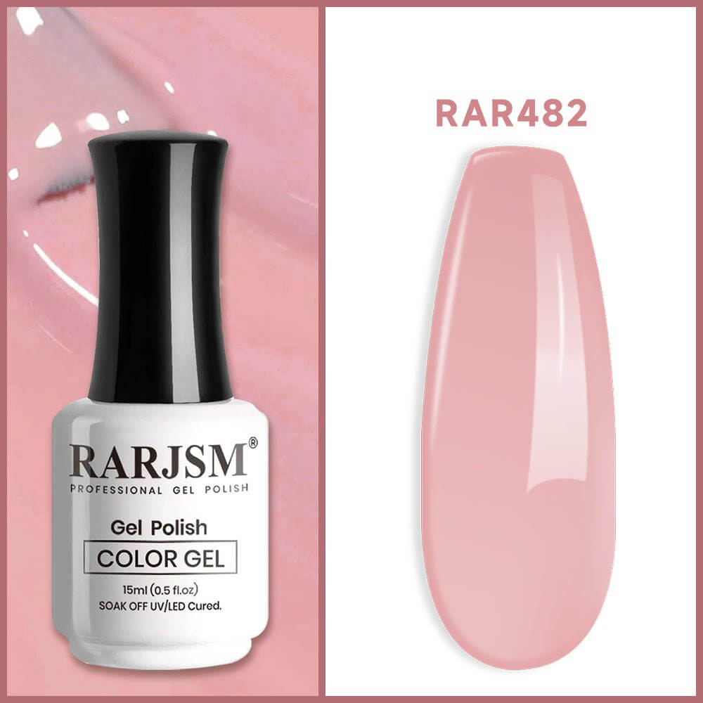 Rose Pink | RARJSM ®Classic Nude Pink Gel Nail Polish|15ml #482